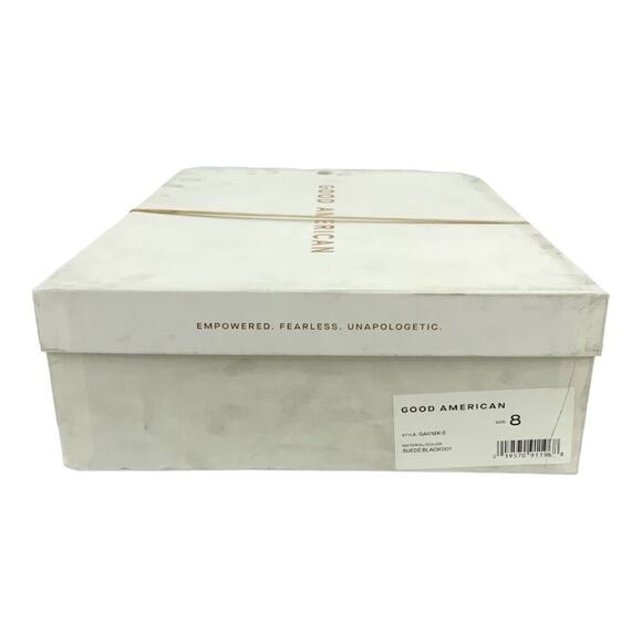 Good American Scandal Lace Up High Heel Booties Black Size 8 NWT $275 MSRP - Picture 8 of 8